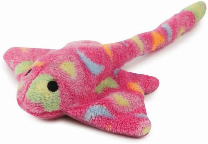 Zanies Sea Charmer Dog Toys, Pink Stingray, 11"