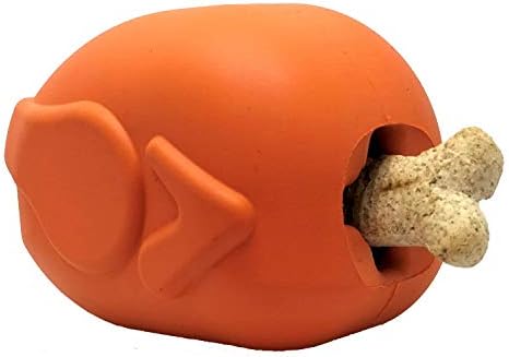 MKB Roasted Turkey Durable Rubber Chew Toy & Treat Dispenser - Large -