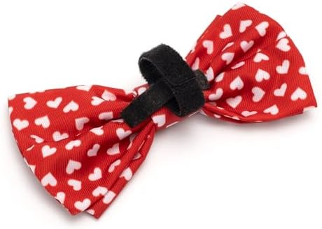 THE WORTHY DOG Spring Patterns Pet Bow Ties for Dogs & Cats, Hearts