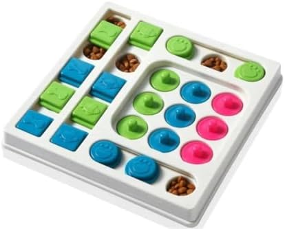Pet Puzzle Treat-Dispensing Toy for Dogs and Cats Interactive Foraging Toys with Treat-Hiding Compartments(Style 3)