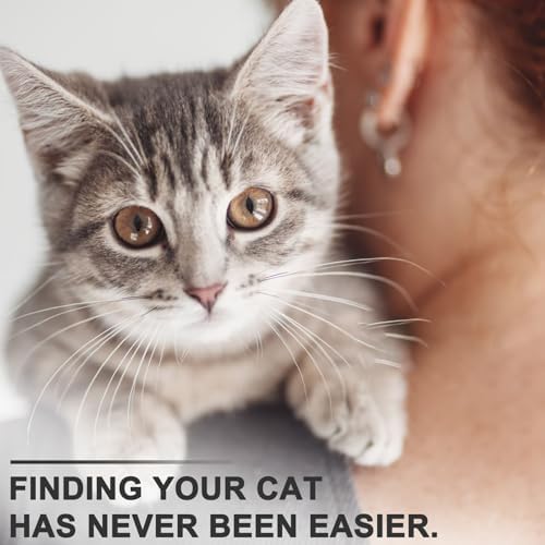 Reflective AirTag Cat Collar, Integrated Cat Collar with Air Tag Holder | Built in AirTag Holder, Adjustable 7-13in for Cats, Kittens and Puppies, Safety Elastic Band, Reflective for Night Walking