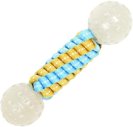 Knot Rope Dog Chew Toys, Glow in the Dark Dog Bone Toys, Dog Teething Toys