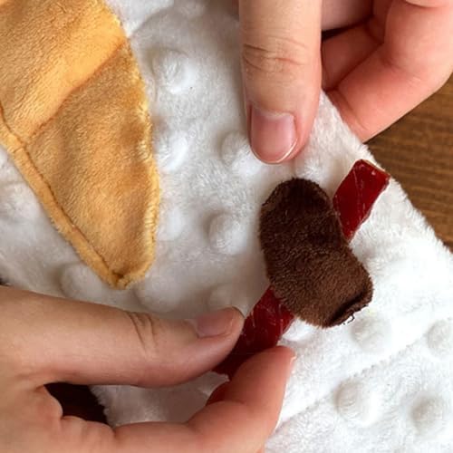 Dog Snuffle Nosework Toy - Toilet Paper Dog Plushie Interactive Puzzle Toy - Treat Hide and Seek for Fun Cute Appearance Dog Chew Toys
