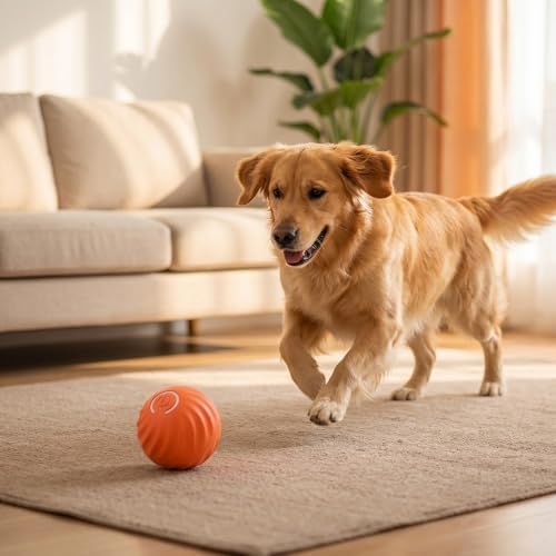Winb Interactive LED Dog Ball Shell(2 inch)- Only Shell- Small Dogs Ball Play and Wicked Fun, Orange