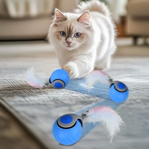 2Packs Speedy 2.0 Tail Cat Toys, Automatic Interactive Cat Toys