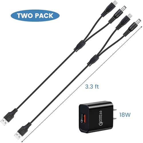 2-Pack Dog Shock Collar Charger for Bousnic Training Collar Charging Cable