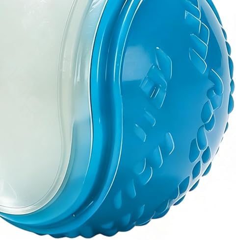 Glow in Dark Dog Ball Rubber Glow Squeaky Interactive Fun Toys