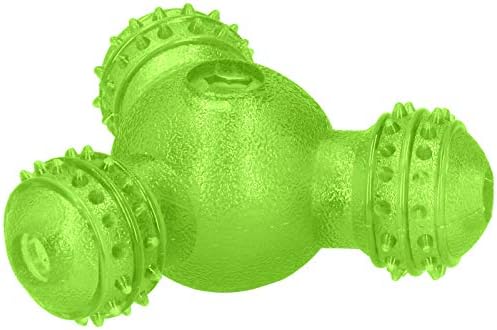 PET Interactive Feeder Ball Durable Teeth Cleaning Toy for Teddy Golden Retriever (Green)