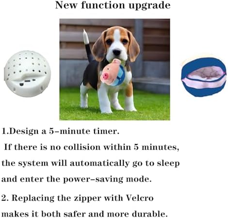 Interactive Dog Toys, Active Moving Pet Plush Toy, Squeaky Dog Ball Toy with Recording Sound, Cute Cartoon Design for Small Medium Large Dogs, Durable & Washable Interactive Plaything (Blue Pig)
