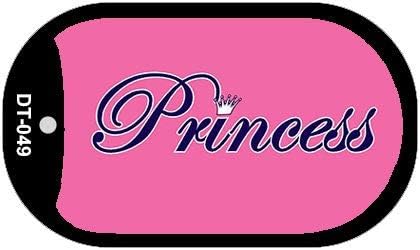 SMART BLONDE Princess Metal Novelty Dog Tag Necklace DT-049
