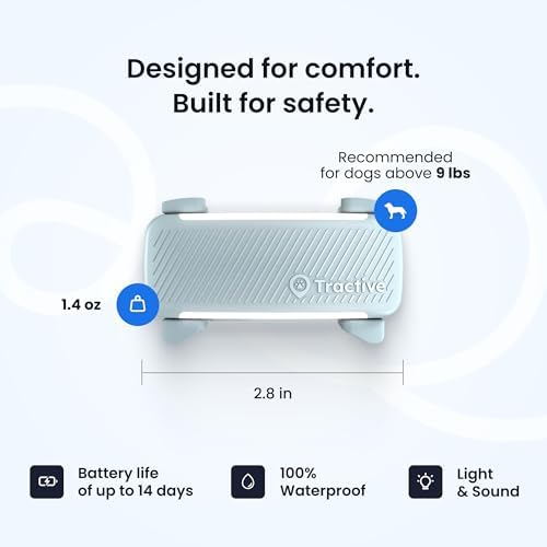 Tractive Smart Dog GPS Tracker | Live Pet Tracker with Virtual Fence | Vital Signs Monitoring of Heart & Respiratory Rate | Bark Monitoring | Dog Collar Attachment (Bundle of 2, Black & Mint)