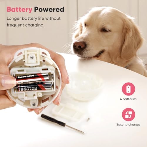 Petbobi Interactive Dog Toys for Small Medium Breeds Move Squeak Plush Ball