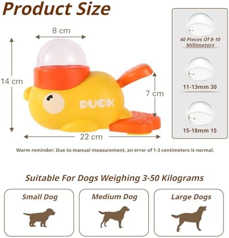 Duck Cat Treat Dispenser, Interactive Button-Operated Slow Feeder with 3 Grain Bin Covers, Puzzle Toy for IQ Training & Mental Stimulation (2pcs White)