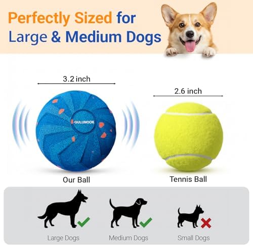 T02 Replacement Dog Ball Shell, 82mm, 90g Lightweight, Blue