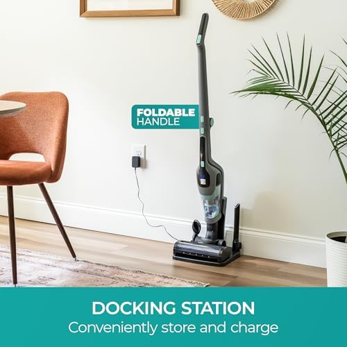 Kenmore 200 Series Cordless Stick Vacuum Lightweight Cleaner | 2-Speed Power Suction LED Headlight 2-in-1 Handheld for Hardwood Floor, Carpet & Pet Hair - DS2010
