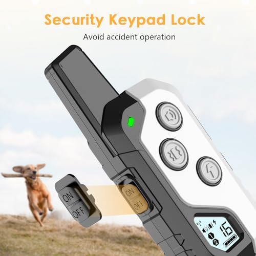 PIOUNS Shock Collar for Dogs, Dog Training Collar with Remote, 3 Modes