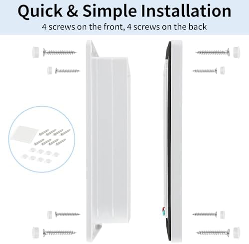 Cat Door for Interior Exterior Door, 4-Way Locking Flap