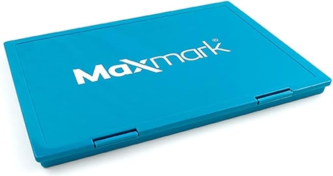 MaxMark Extra Large Purple Ink Stamp Pad - 8.25" x 11.5" - Industrial Felt Pad - Purple Color