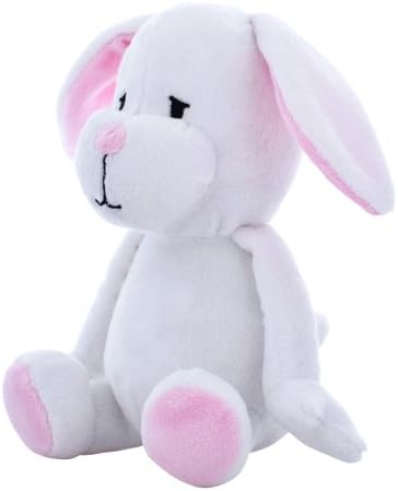 Blueberry Pet 6" Squeaky Plush Dog Toy Easter Spring Gifts for Puppies & Small Dogs, Pure Bunny Rabbit Design Chew Toy - Durable, Soft, Interactive Cat Toys, Dog Toys, Bluey Toys
