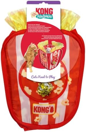 KONG PlaySpaces Pawpcorn Cat Hideaway, Collapsible House