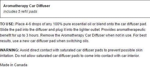 Aura Cacia Aromatherapy Car Diffuser
