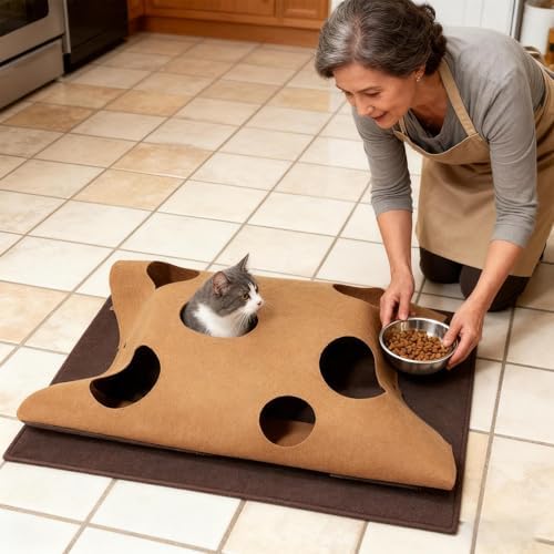 Interactive Cat Mat Interactive Funny Foldable Pad