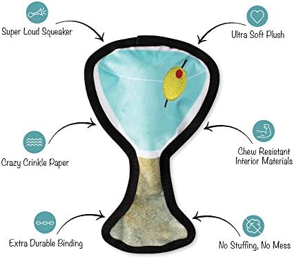 Fringe Studio Squeaker Pet Toy, Martini (729005)