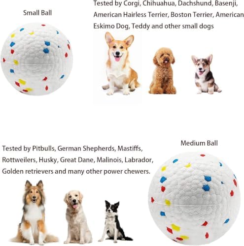 Dog Balls for Dogs:6 Pack 2.3 Inch Balls Compatible with Most Automatic Ball Launchers, for Puppy Dogs Medium Dogs Playing Exercise and Practice
