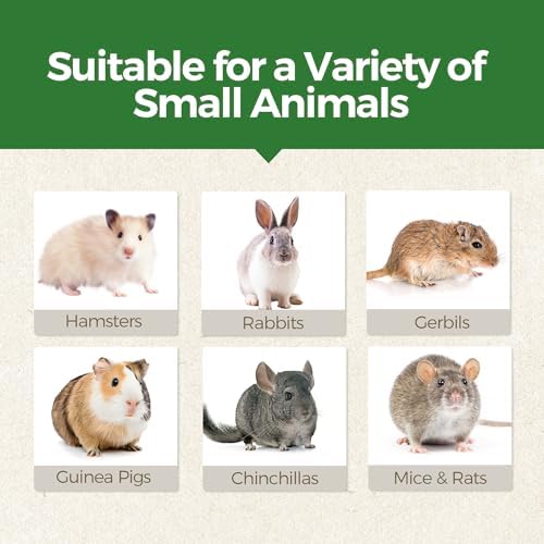 TEEWY 4PCS Guinea Pig Toys, Prevent Teeth Overgrowth, Natural Vegetables and Timothy Grass, Hamster Chew Toys, Chinchilla Toy, Peapod and Carrot Chew Toy Set