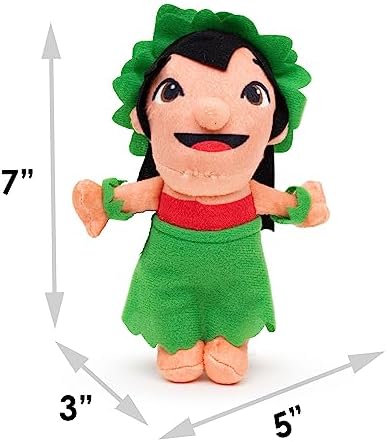 Buckle-Down Disney Dog Toy, Lilo and Stitch Lilo Hula Dance Full Body Pose Pet Toy, Plush