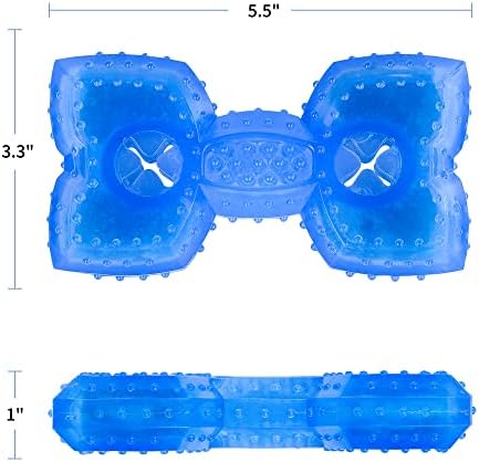 NWK Cooling Chew Toy for Dogs, Puppy Teething Toy (Bone)