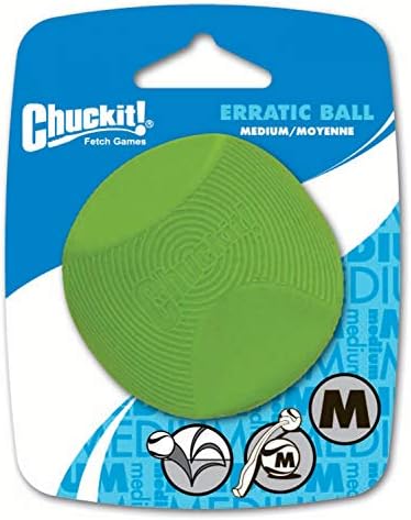 Chuckit! Erratic Ball Dog Fetch Toy, Medium (2.5 Inch) 1-Pack