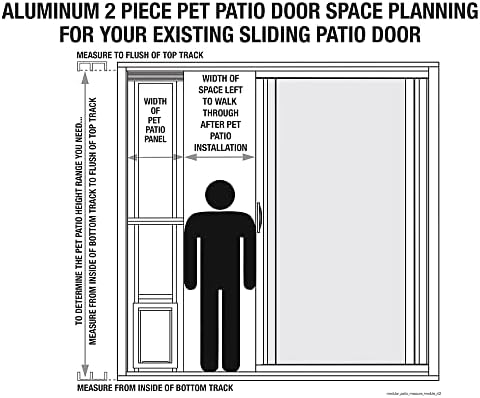 Ideal Pet Modular Aluminum Pet Patio Door, White