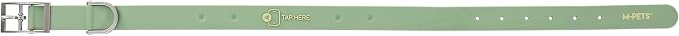 M-PETS Bond NFC Dog Collar – Waterproof Silicone Smart Collar with NFC Tag, Adjustable, No Battery Required – Multiple Sizes & Colors (Green, S)