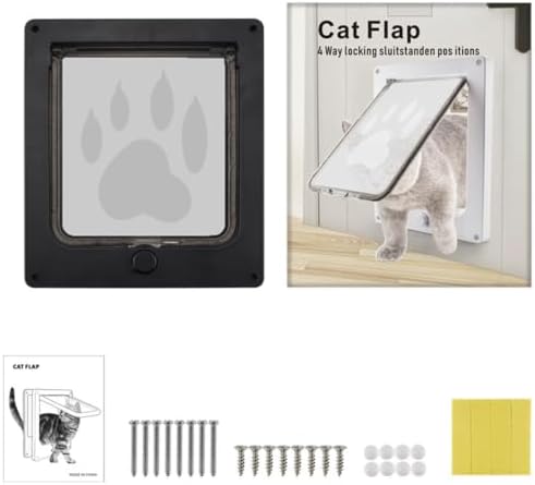Multiuse Magnetic Safety Waterproof Smart Window Cat Flap