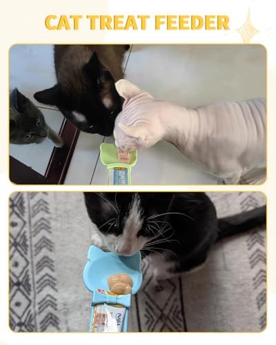 5-Pack Cat Treat Dispenser Spoon, Lickable Cat Treat Spoon for Wet Food