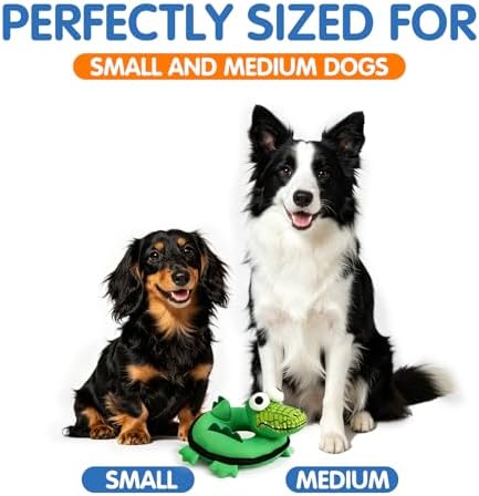 Floating Dog Squeaky Water Pool Toys Water Fetch Toys for Small Medium Dogs, Quick-Dry Waterproof, Machine Washable, Lake & Beach Interactive Summer Dog Toy Crocodile