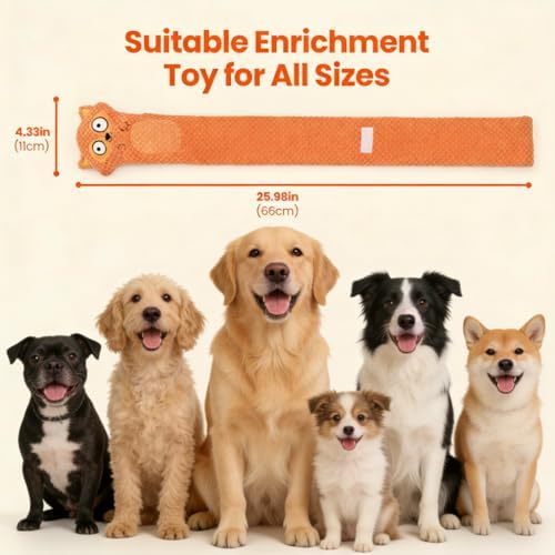 HGB Large Squeaky Snuffle Dog Puzzle Toy for Large Medium Small Dogs