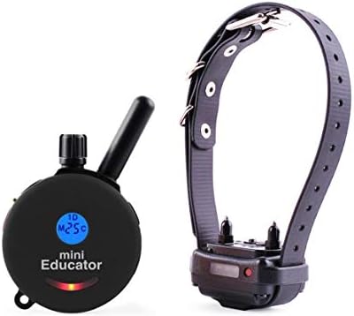 Mini Educator ET-300 1/2 Mile E-Collar Remote Dog Training Collar with Vibration and Tapping Sensation (Black)