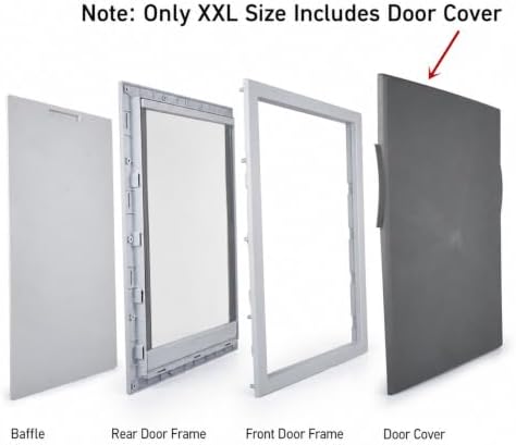 Window Smart Interior Cat Dog Sliding Small Pet Doggy Magnetic Door Insert Replacement Flap for Wall