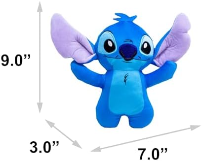 Buckle-Down Disney Dog Toy, Lilo and Stitch Stitch Arms Up Full Body Standing Pose Pet Toy, Plush