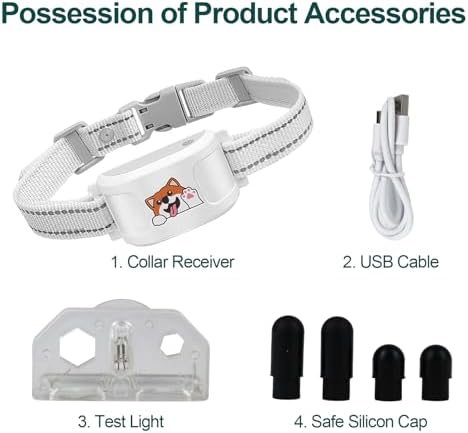 Electric Fence System with Training Collar, GPS Wireless Dog Fence with Free App, Rechargeable Fence for Outdoor Use, Adjustable Waterproof Pet Containment System