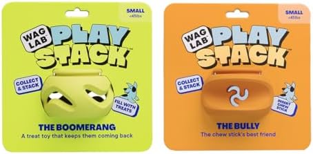 Playstack Enrichment Dog Toy for Treats - The Play & Chase Stack