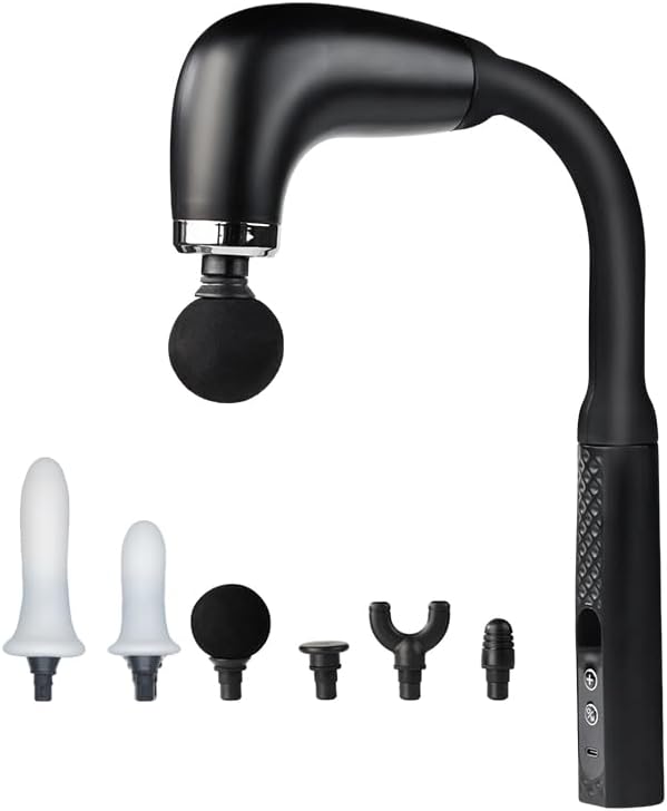 Handheld Cordless & Rechargeable Back Massager - Quiet - Full Body Massage Device for Women, Aches Relief, Sports Recovery and Deep Relaxation