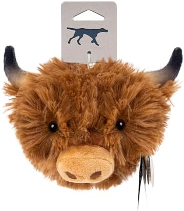 Tall Tails 2-in-1 Fetch Ball Dog Toy, Highland Cow