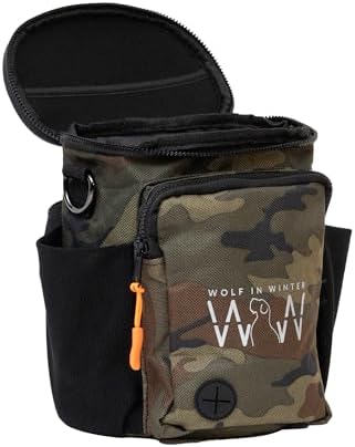 Quickdraw XL Dog Training Treat Pouch, Orange/Camo