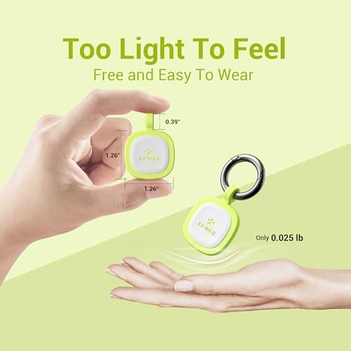 Pawaii Glow in The Dark Dog ID Tag, Silent Silicone, QR Scan Alerts, 1 Pack