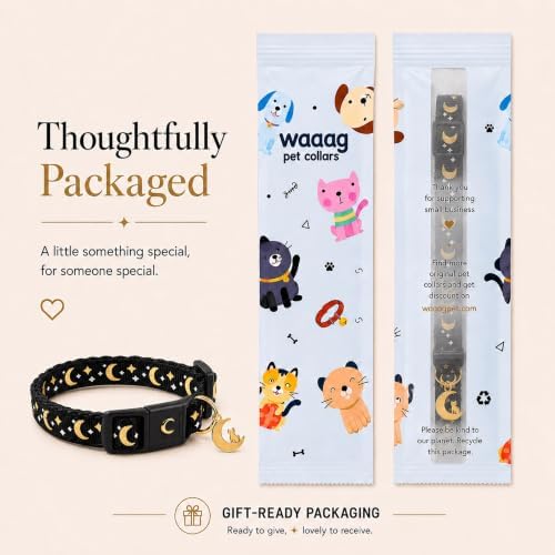 Breakaway Cat Collar with Bell for Kittens & Cats