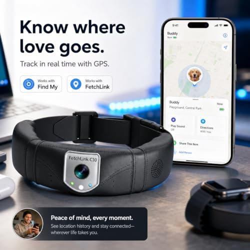 Wireless GPS Pet Collar with Camera