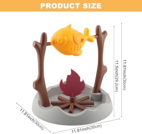 BBQ-Style Cat Slow Feeder, Interactive Toy, Treat Puzzle Feeder for Pets, Mental Stimulation Food Dispensing Toy, Puppy Kitten Dishes, Keeps Pets Busy & Prevents Overeating